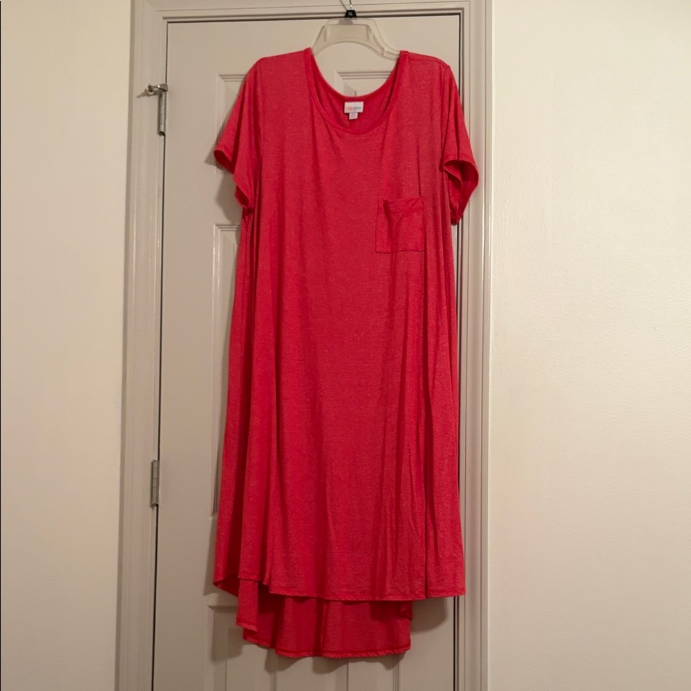 Coral Heathered LuLaRoe Carly